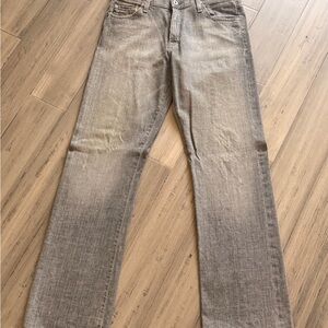 Men's Gray Straight-Leg Jeans - Casual Everyday Denim